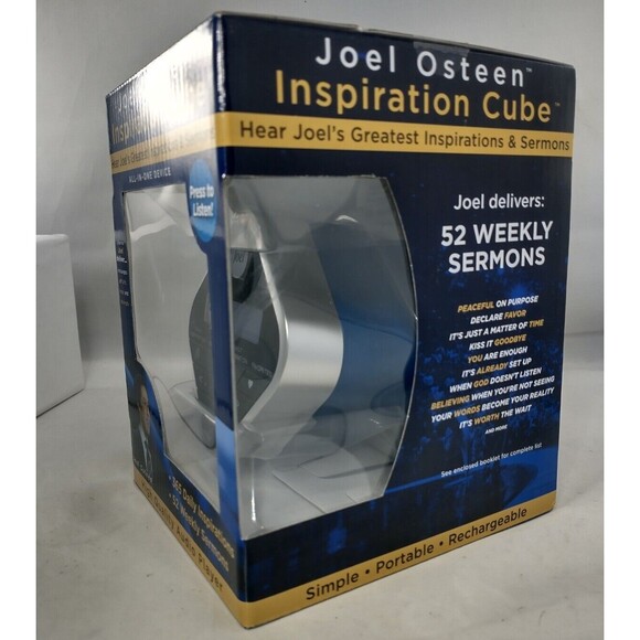 Joel Osteen Inspiration Audio Cube With Sermons and Affirmations New In Box - Picture 6 of 15